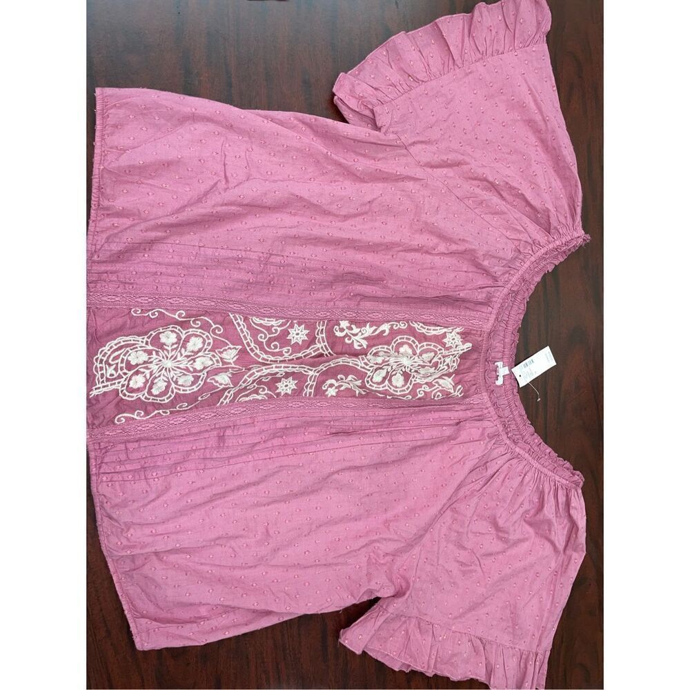 NWT Maurices Mauve On/Off The Shoulder Blouse Size 3X